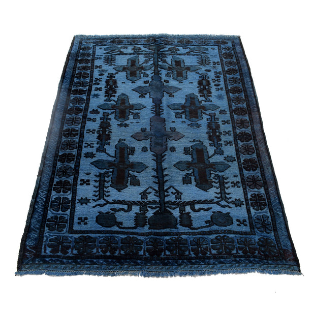 Hand Knotted Overdye Wool Rug 4' 2" x 6' 2" - No. AL54596