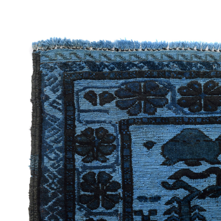 Hand Knotted Overdye Wool Rug 4' 2" x 6' 2" - No. AL54596