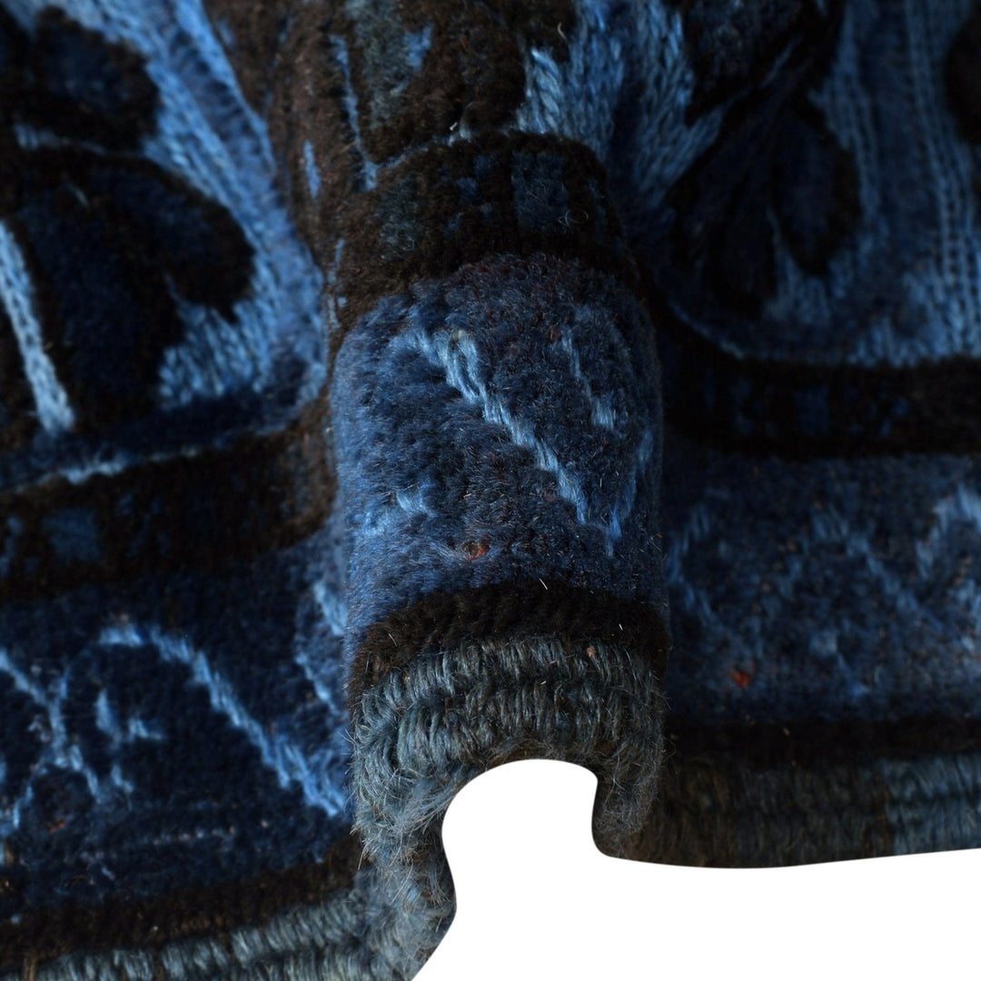 Hand Knotted Overdye Wool Rug 4' 2" x 6' 2" - No. AL54596