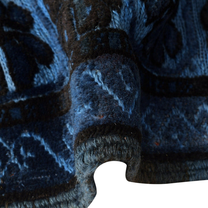 Hand Knotted Overdye Wool Rug 4' 2" x 6' 2" - No. AL54596