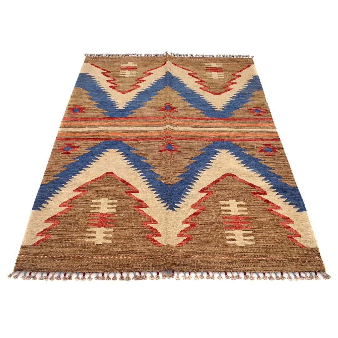 Small Size Chobi Kilim 4' 1" x 6' 1" - No. AL26132