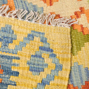 Colorful Flat-Weave Wool Kilim Runner 2' 4" x 6' 10" - No. AL11708