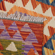 Colorful Flat-Weave Wool Kilim Runner 2' 4" x 6' 6" - No. AL55906