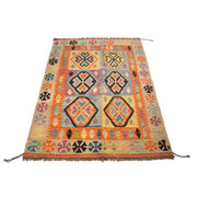 Handmade Vegetable Kelim 3' 7" x 4' 9" - No. AL57017