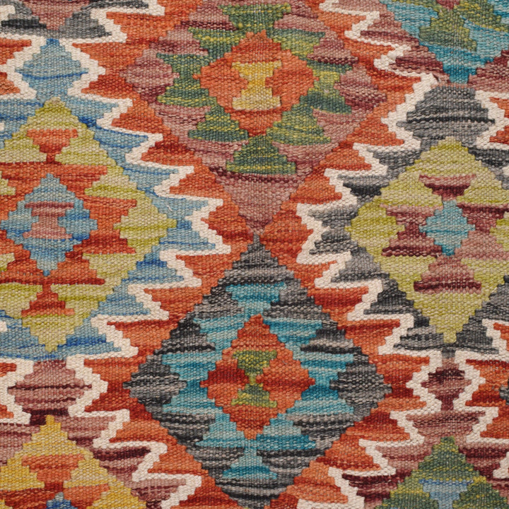 Handmade Turkish Design Wool Kilim 5' 0" x 6' 6" - No. AL50085