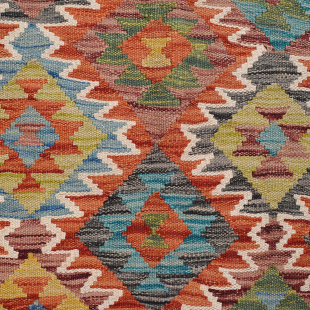 Handmade Turkish Design Wool Kilim 5' 0" x 6' 6" - No. AL50085