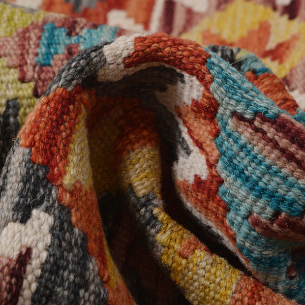 Handmade Turkish Design Wool Kilim 5' 0" x 6' 6" - No. AL50085