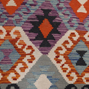 Hand Knotted Afghan Style Kilim Runner 2' 8" x 9' 9" - No. AL54086