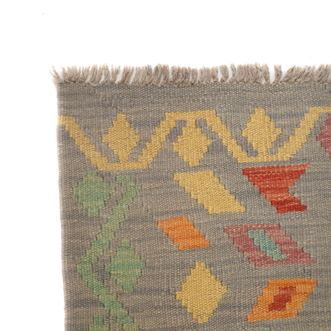 Handmade Afghan Vegetable Kilim 4' 1" x 5' 9" - No. AL96453