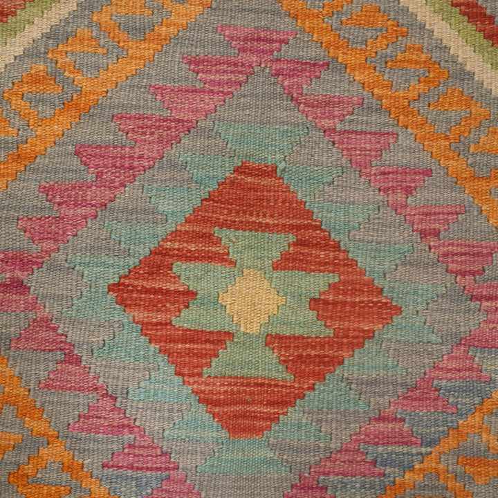 Handmade Afghan Vegetable Kilim 4' 1" x 5' 9" - No. AL96453