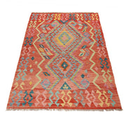 Handmade Afghan Vegetable Kilim 4' 0" x 6' 2" - No. AL50997