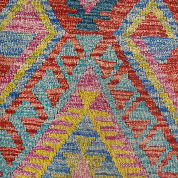 Handmade Afghan Vegetable Kilim 4' 0" x 6' 2" - No. AL50997