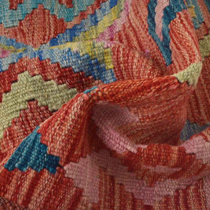 Handmade Afghan Vegetable Kilim 4' 0" x 6' 2" - No. AL50997