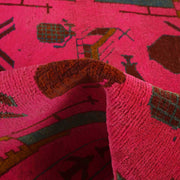 Handmade Afghan War Area Rug 3' 5" x 4' 10" - No. AL86243