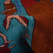 Handmade Afghan War Area Rug 3' 5" x 4' 11" - No. AL34209