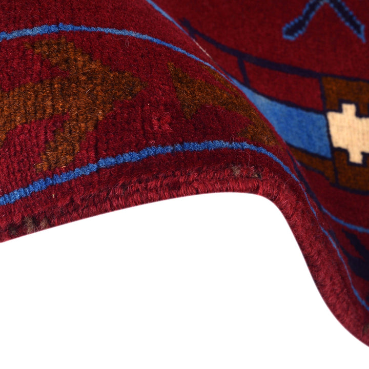 Handmade Afghan War Area Rug 3' 5" x 4' 10" - No. AL80647