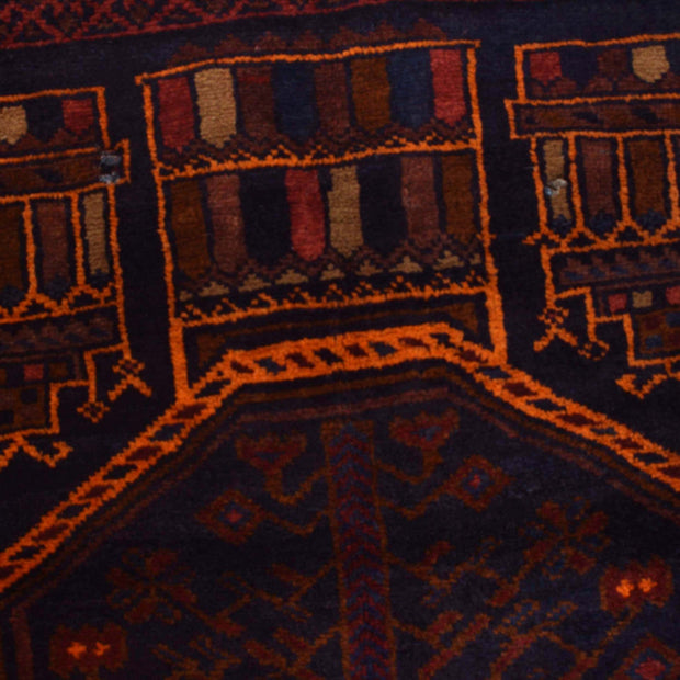 Traditional Baloch Rug 3' 12" x 6' 6" - No. AL35093