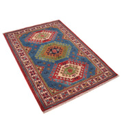Handmade Kazak Area Rug 3' 3" x 4' 8" - No. AL10081
