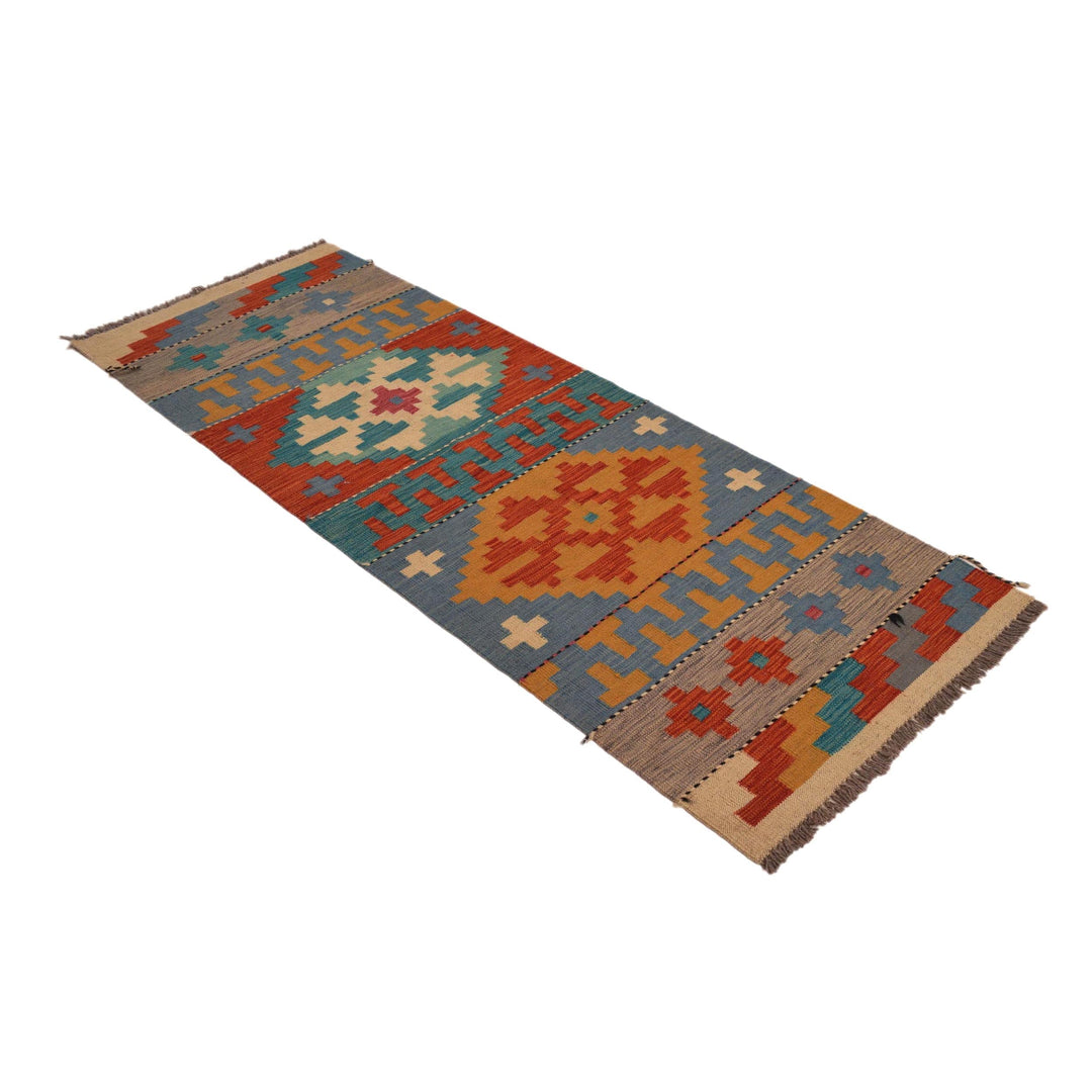 Handmade Afghan Kilim Runner 2' 4" x 6' 4" - No. AL15331