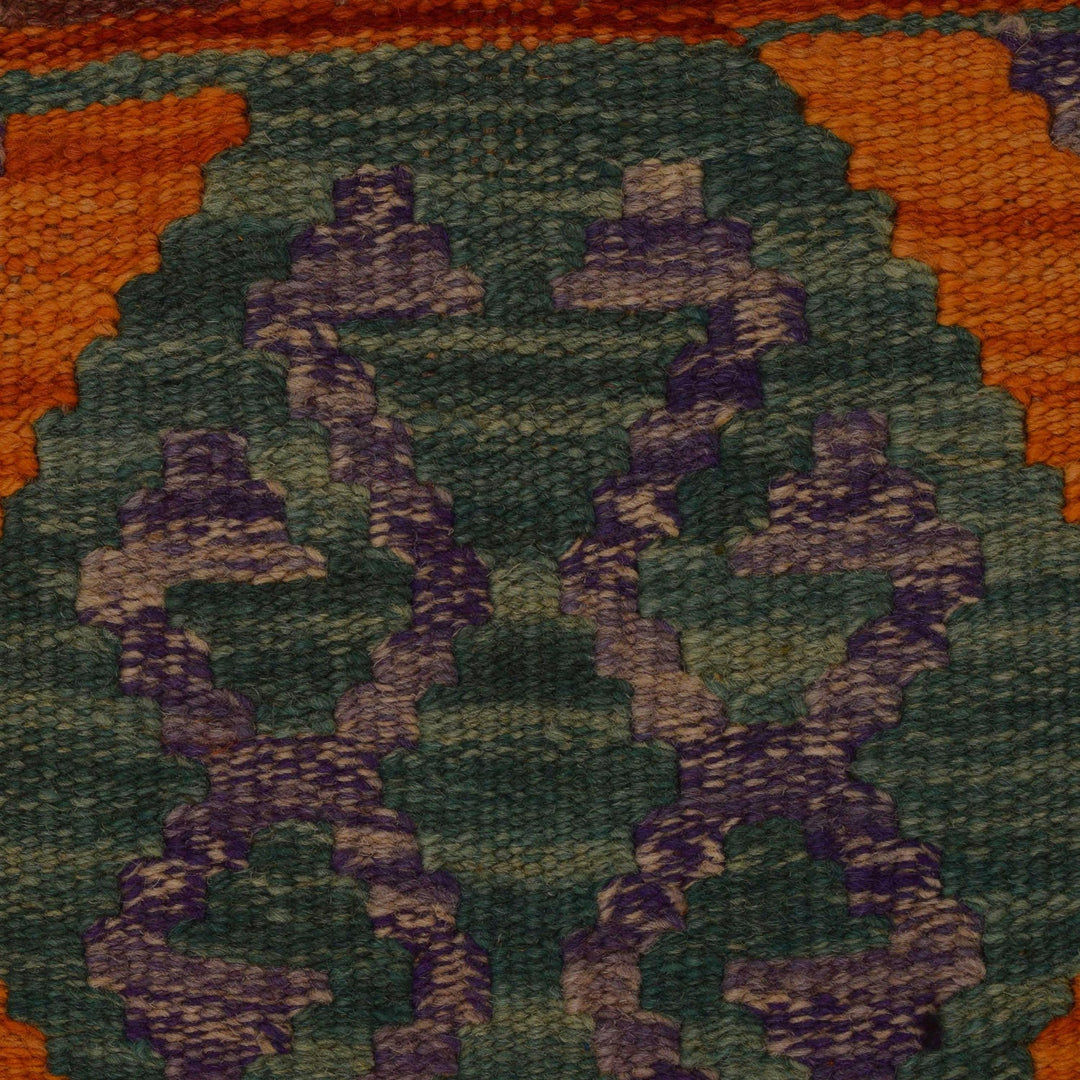 Handmade Turkish Design Wool Kilim 2' 9" x 3' 9" - No. AL73293