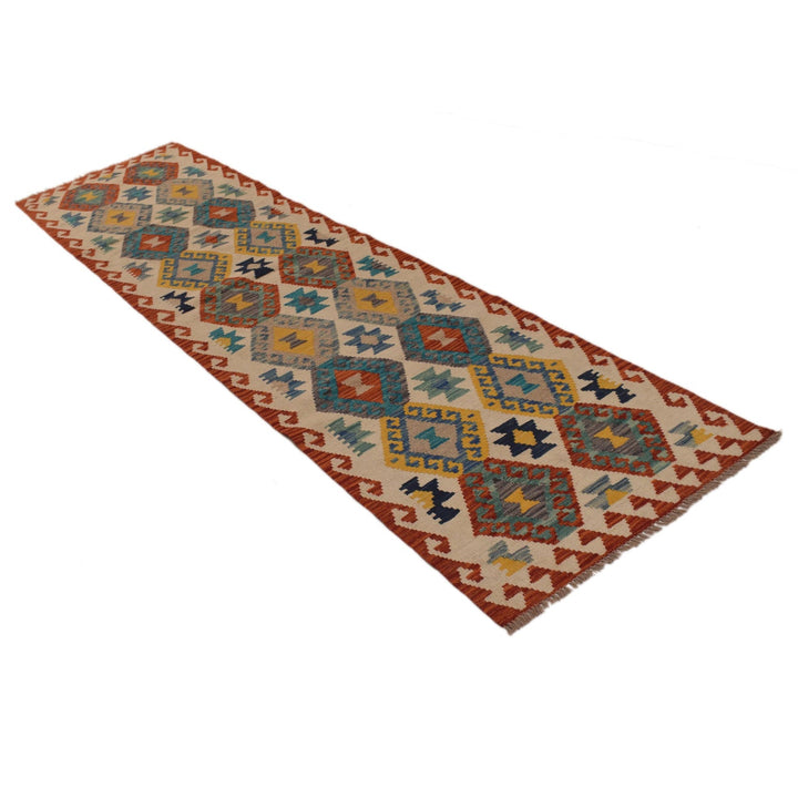 Hand Knotted Flatweave Kilim Runner 2' 5" x 9' 9" - No. AL96957