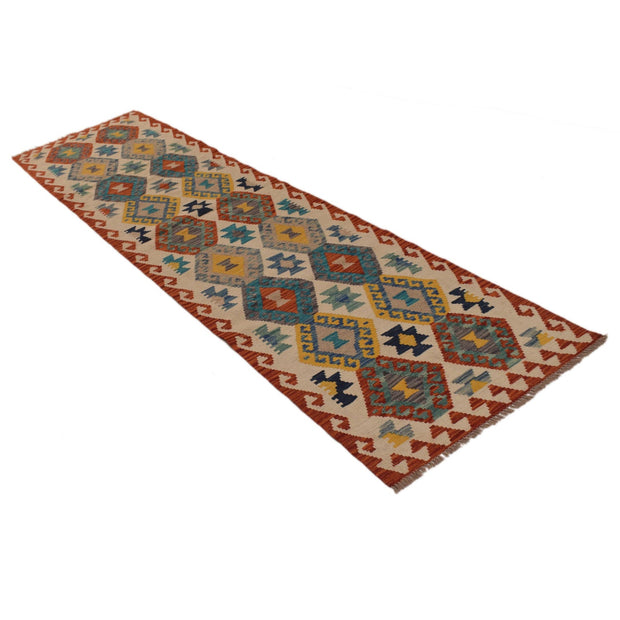 Hand Knotted Flatweave Kilim Runner 2' 5" x 9' 9" - No. AL96957