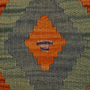 Colorful Flat-Weave Wool Kilim 4' 11" x 6' 6" - No. AL90802