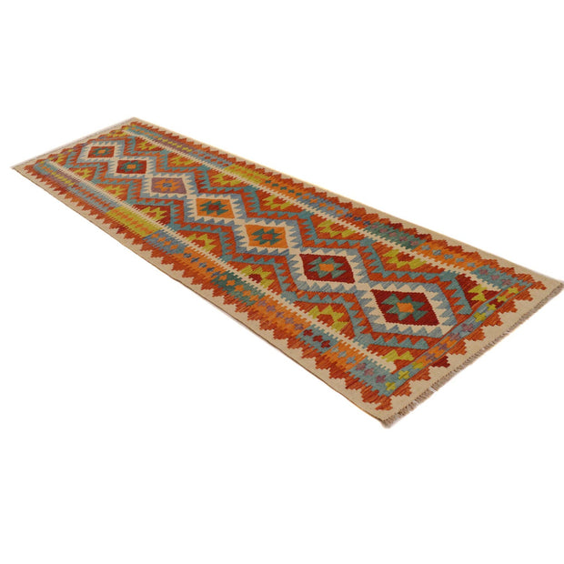Hand Made Afghan Kilim Runner 2' 10" x 9' 7" - No. AL69054