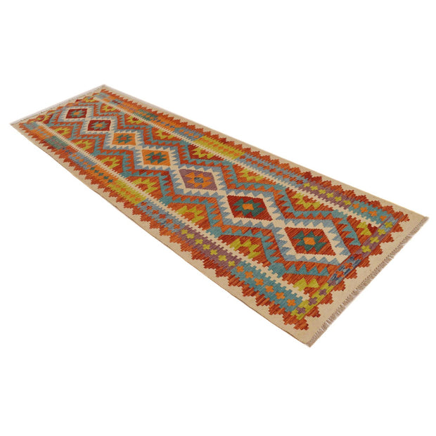 Hand Made Afghan Kilim Runner 2' 10" x 9' 7" - No. AL69054