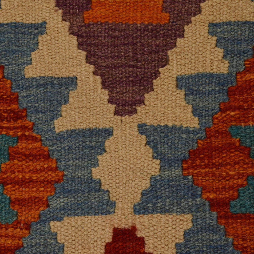 Hand Made Afghan Kilim Runner 2' 10" x 9' 7" - No. AL69054