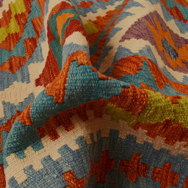 Hand Made Afghan Kilim Runner 2' 10" x 9' 7" - No. AL69054