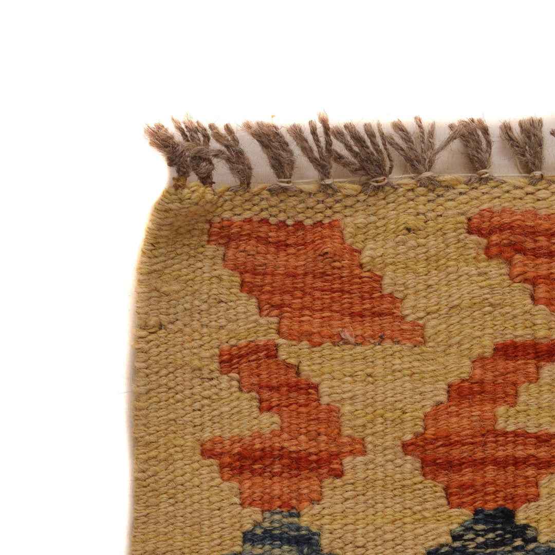 Hand Knotted Afghan Style Kilim 2' 9" x 4' 1" - No. AL73457