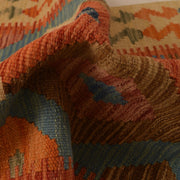 Hand Knotted Afghan Style Kilim 2' 9" x 4' 1" - No. AL73457