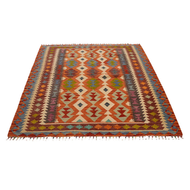 Handmade Vegetable Kelim 5' 1" x 6' 2" - No. AL42306