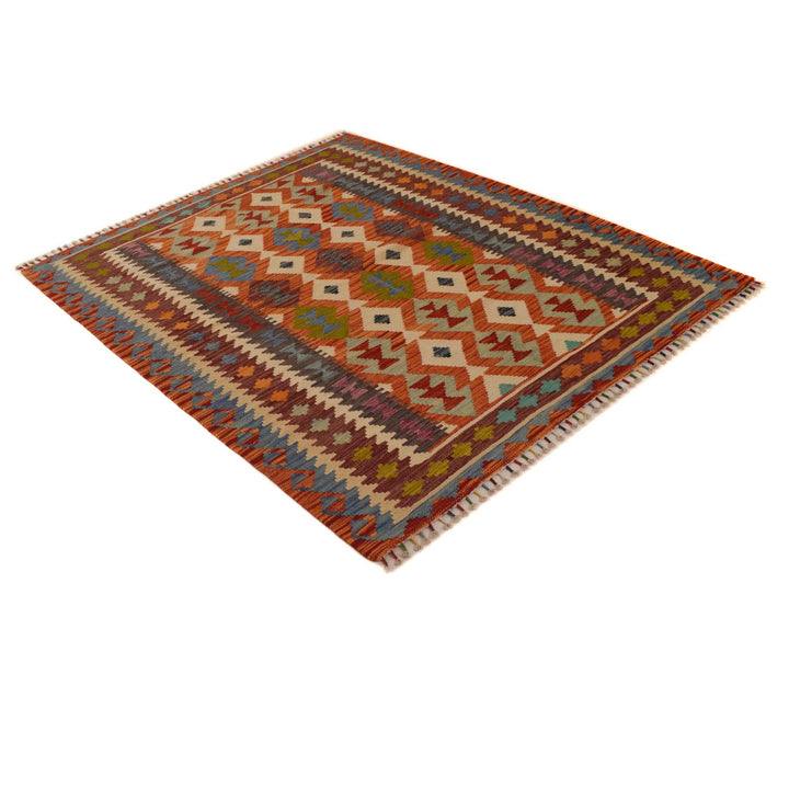 Handmade Vegetable Kelim 5' 1" x 6' 2" - No. AL42306