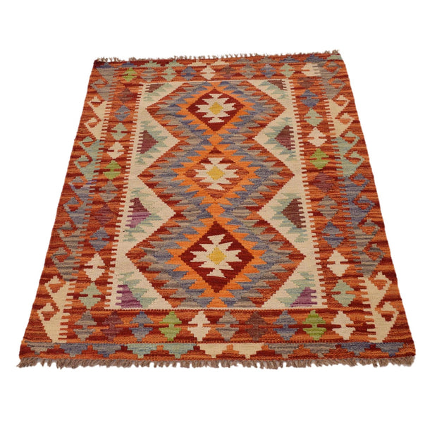 Hand Woven Wool Kelim 2' 9" x 4' 3" - No. AL53773