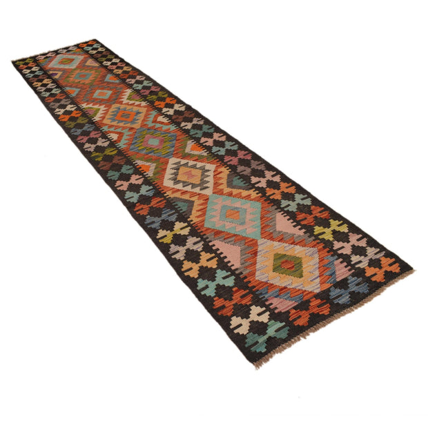 Handmade Afghan Vegetable Kilim Runner 2' 3" x 9' 10" - No. AL89085