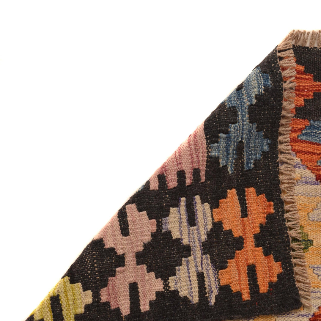 Handmade Afghan Vegetable Kilim Runner 2' 3" x 9' 10" - No. AL89085