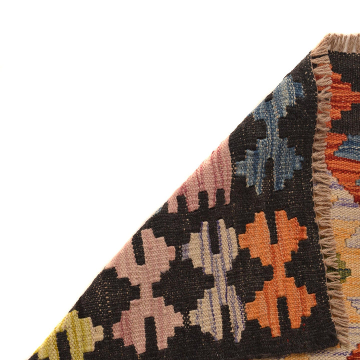 Handmade Afghan Vegetable Kilim Runner 2' 3" x 9' 10" - No. AL89085