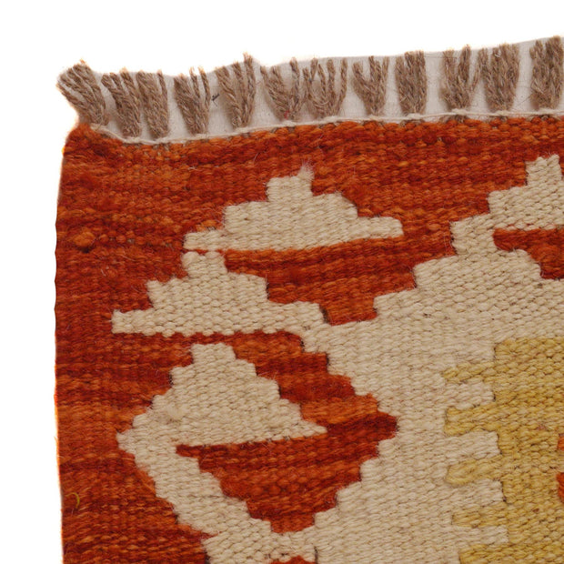 Hand Knotted Afghan Style Kilim Runner 2' 6" x 9' 5" - No. AL30315