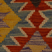 Hand Knotted Afghan Style Kilim Runner 2' 6" x 9' 5" - No. AL30315