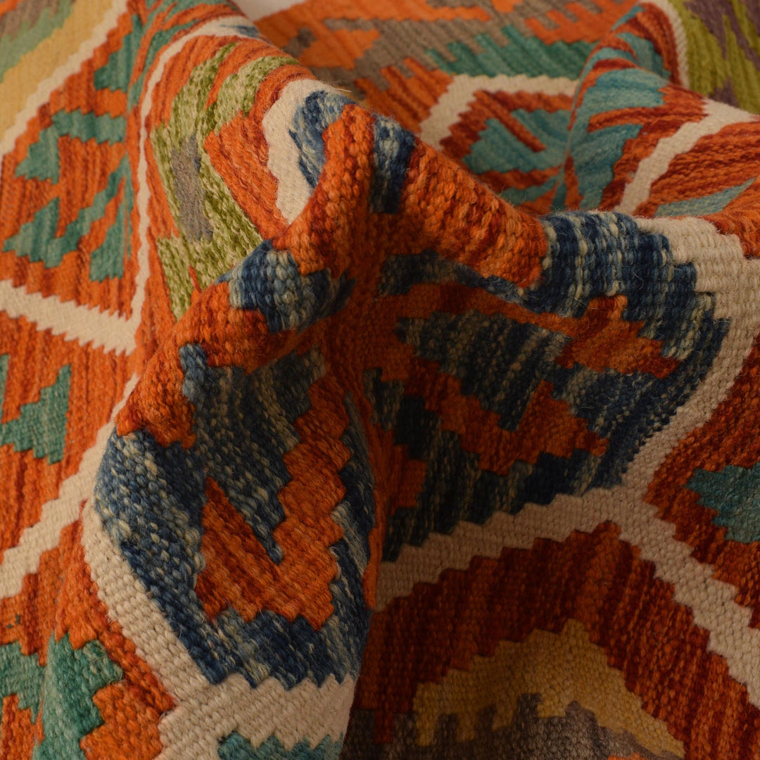 Hand Made Afghan Kilim Runner 2' 9" x 9' 6" - No. AL66900