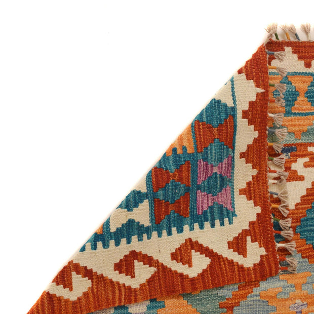 Handmade Turkish Design Wool Kilim 4' 0" x 5' 9" - No. AL64878