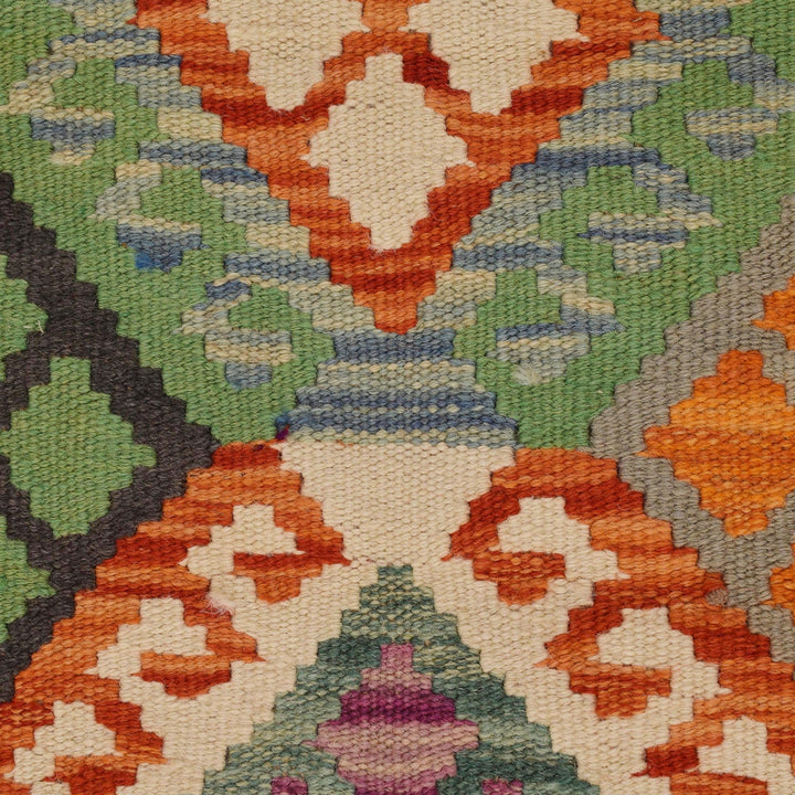 Small Size Chobi Kilim 4' 5" x 5' 9" - No. AL91973