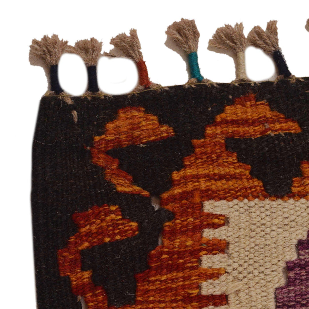 Handmade Afghan Vegetable Kilim 4' 0" x 5' 11" - No. AL54630