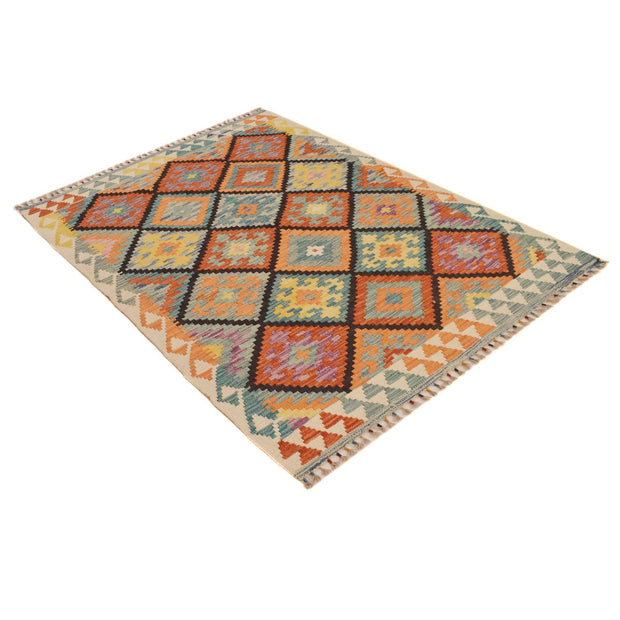 Hand Knotted Flatweave Kilim 4' 2" x 5' 9" - No. AL93490