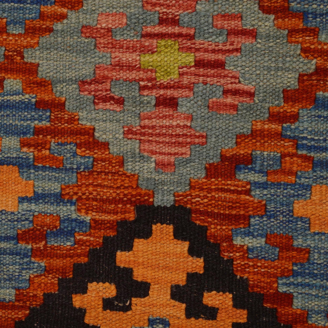 Handmade Afghan Vegetable Kilim 4' 0" x 5' 10" - No. AL29761