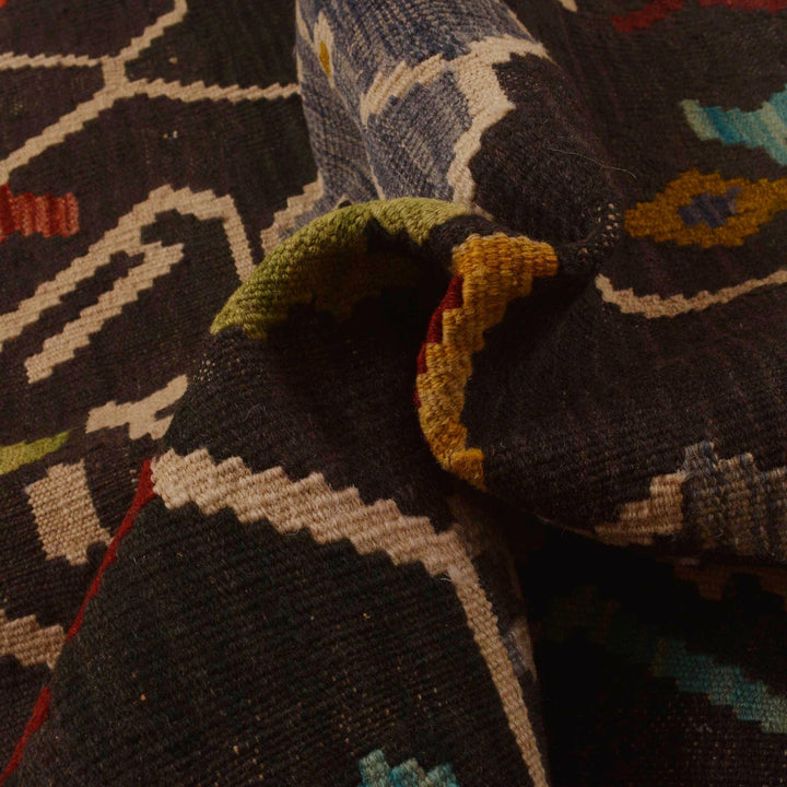 Hand Woven Wool Kelim 6' 9" x 9' 8" - No. AL74392