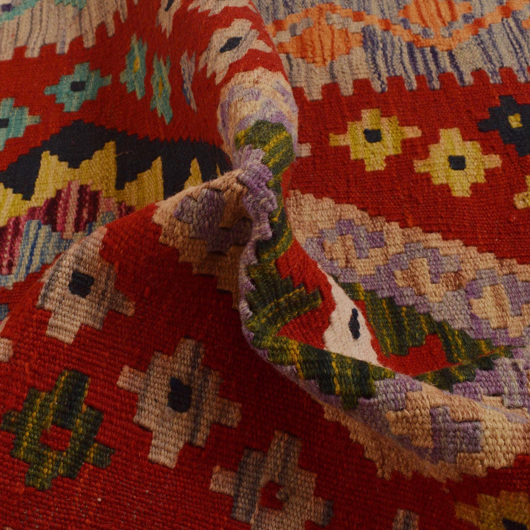 Handmade Afghan Vegetable Kilim Runner 2' 6" x 22' 0" - No. AL26885