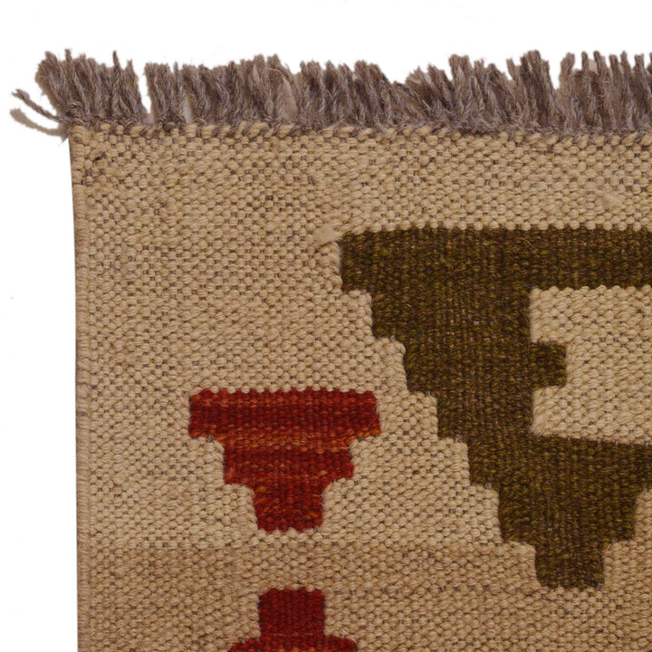 Hand Knotted Afghan Style Kilim 5' 10" x 8' 3" - No. AL54799